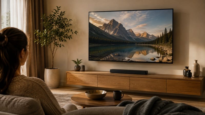 how high should a tv be mounted on a living room wall