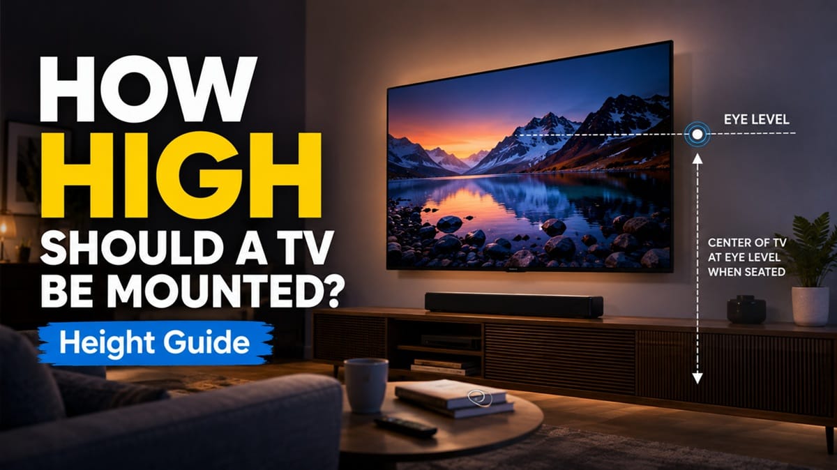 How High Should a TV Be Mounted? Height Guide