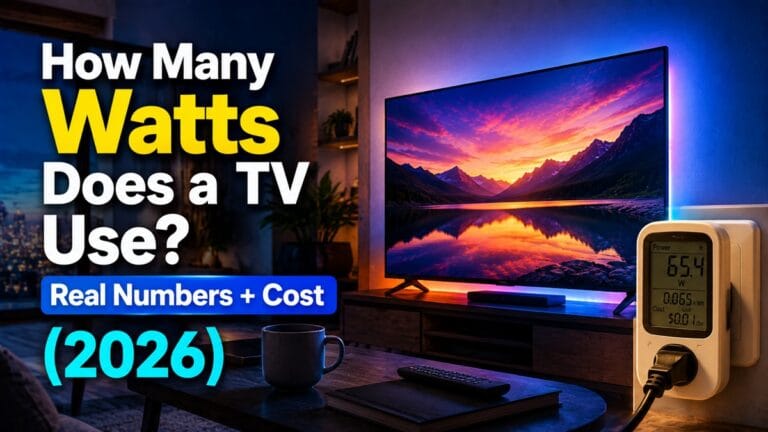 How Many Watts Does a TV Use? Real Numbers + Cost (2026)
