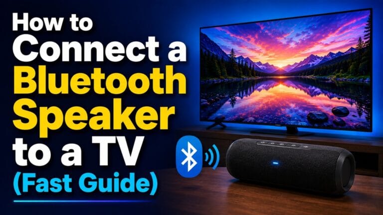 how to connect a bluetooth speaker to tv
