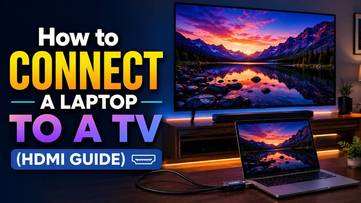 How to Connect a Laptop to a TV (HDMI Guide)