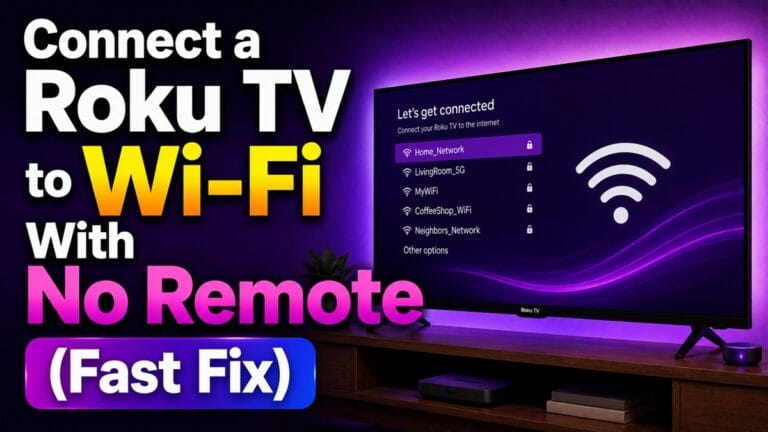 How to Connect a Roku TV to WiFi Without Remote (4 Fixes)
