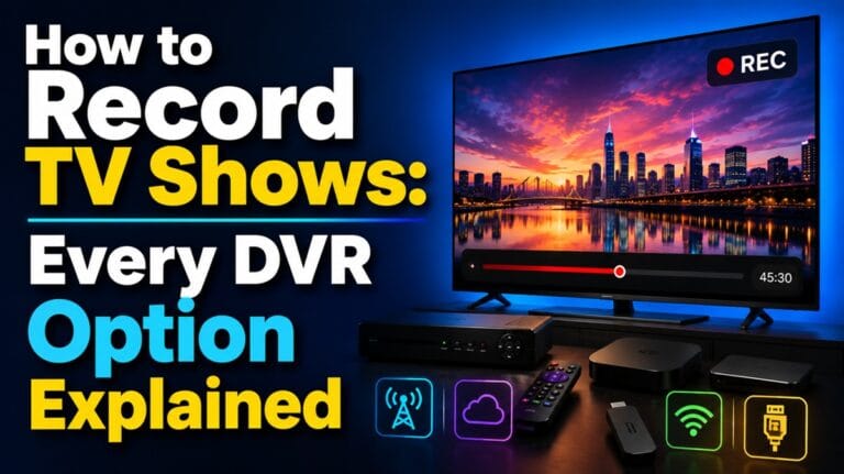 How to Record TV Shows: Every DVR Option Explained