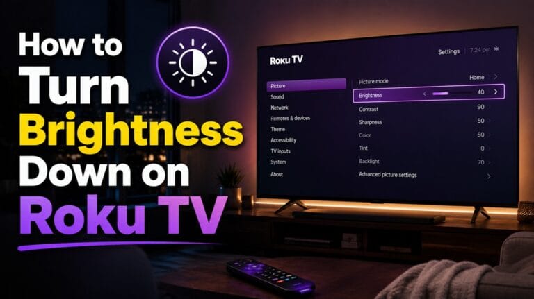 How to Turn Brightness Down on Roku TV (Correct Setting)