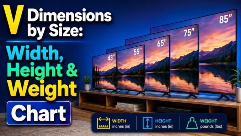 What Are the Dimensions of a TV? Size & Weight Chart