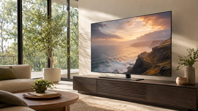 who should buy Hisense 55U7SG — bright room living room setup